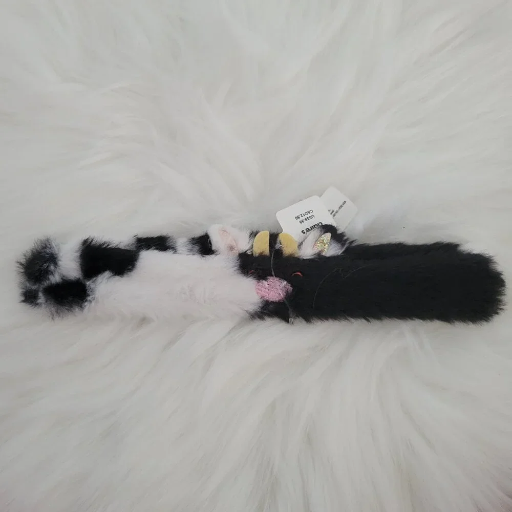 Claire's Plush Slap Bracelet Set